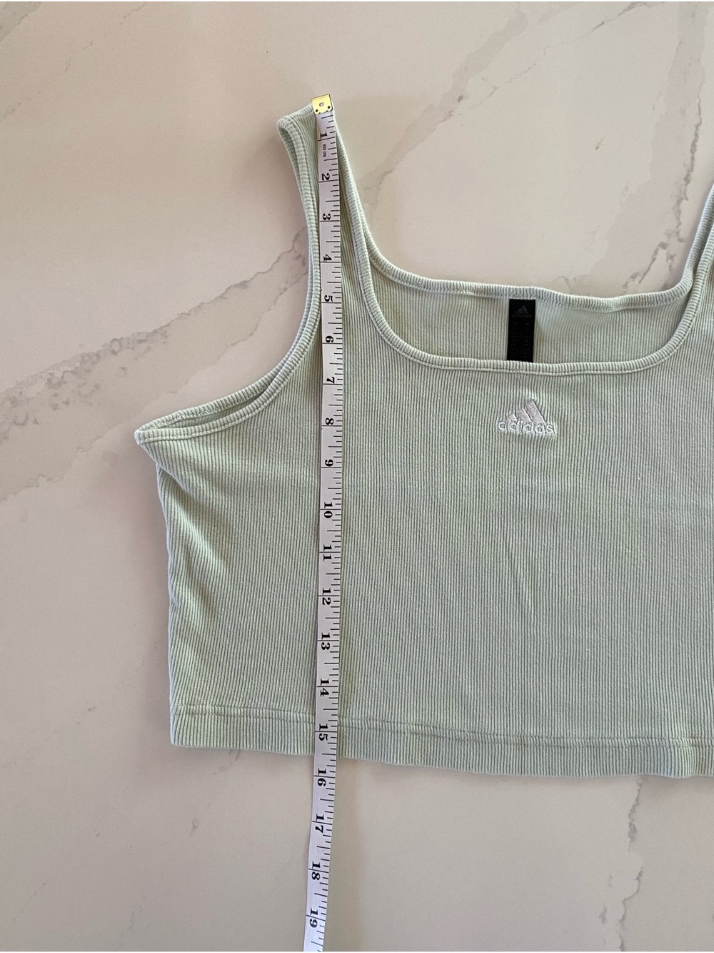 Adidas Ribbed Crop Tank Top - Picture 6 of 6